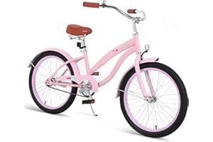 Nice C Kids Bike, Kids' Cruiser Bike with Coaster Brake and Training Wheels, 12-14-16-18-20 inch