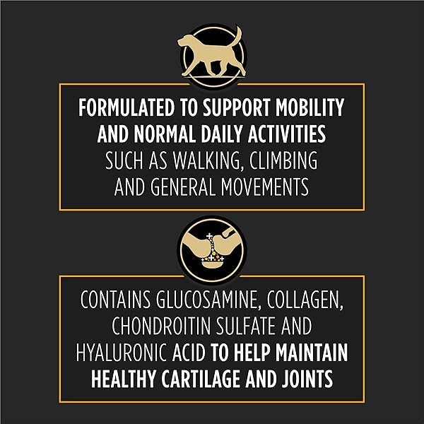 PURINA PRO PLAN VETERINARY LARGE BREED DOG JOINT CARE SUPPLEMENT WITH GLUCOSAMINE, CHONDROITIN, AND COLLAGEN TO SUPPORT HIP AND JOINT HEALTH – 30CT POUCH