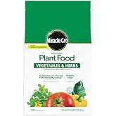 Miracle-Gro Water Soluble Plant Food Vegetables &amp; Herbs, 2 lb. | Garden Fertilizer for Tomatoes Squash Peppers Cucumbers - Boosts Yield - Abundant Harvest