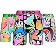 PSD Men's Recreational Print Boxer Briefs - 7 Inch Inseam Breathable and Supportive Men's Underwear