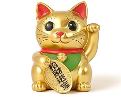 Artconal Maneki Neko Lucky Cat Statue Feng Shui