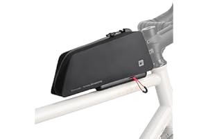 Rhinowalk Bike Top Tube Bag, Quick-Release System, Waterproof 600D TPU Cycling Frame Bag with Bolt-On Mount, Slim Aerodynamic