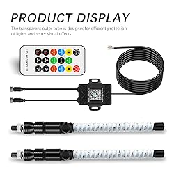 DREAMIZER 2PCS 1FT Upgrated Led Whip Lights for UTV