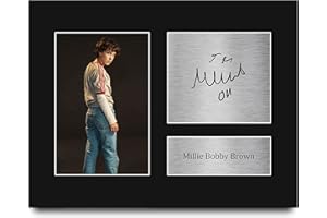 HWC Trading Millie Bobby Brown Stranger Things Gifts USL Printed Signed Autograph Picture for TV Show Fans - US Letter Size