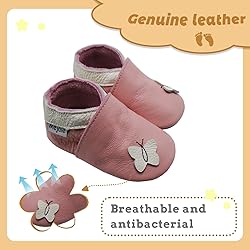 Mejale Baby Shoes Soft Sole Leather Moccasins