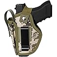 LGTFY Universal Concealed Carry Gun Holsters Right Left Hand with Mag Pouch for Men Women, IWB/OWB 380 9mm Holsters for Pistols, Fits S&W M&P Shield Glock, Similar Handguns