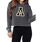 chicka-d Women's Standard Oversized Dropped Shoulder Crewneck Fleece Sweatshirt | NCAA Primary Icon Team Color