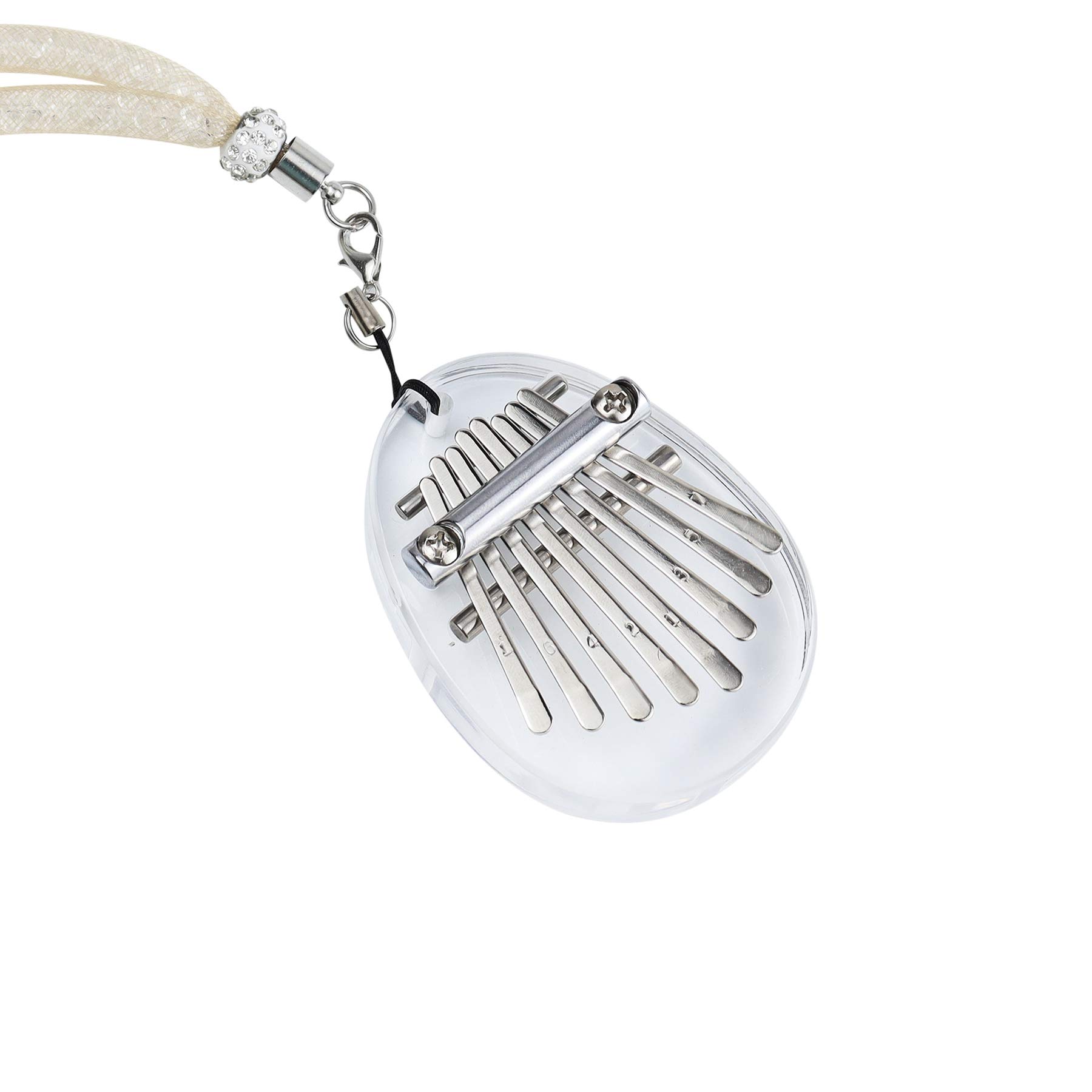 Alnicov Acrylic 8 Keys Kalimba Thumb Piano，MiNi Finger Piano，with lanyard Suitable for Beginners in Birthday Christmas