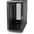 StarTech.com 4-Post 18U Server Rack Cabinet, 19" Data Rack Cabinet for IT / Network Equipment, with Adjustable Mounting Rails