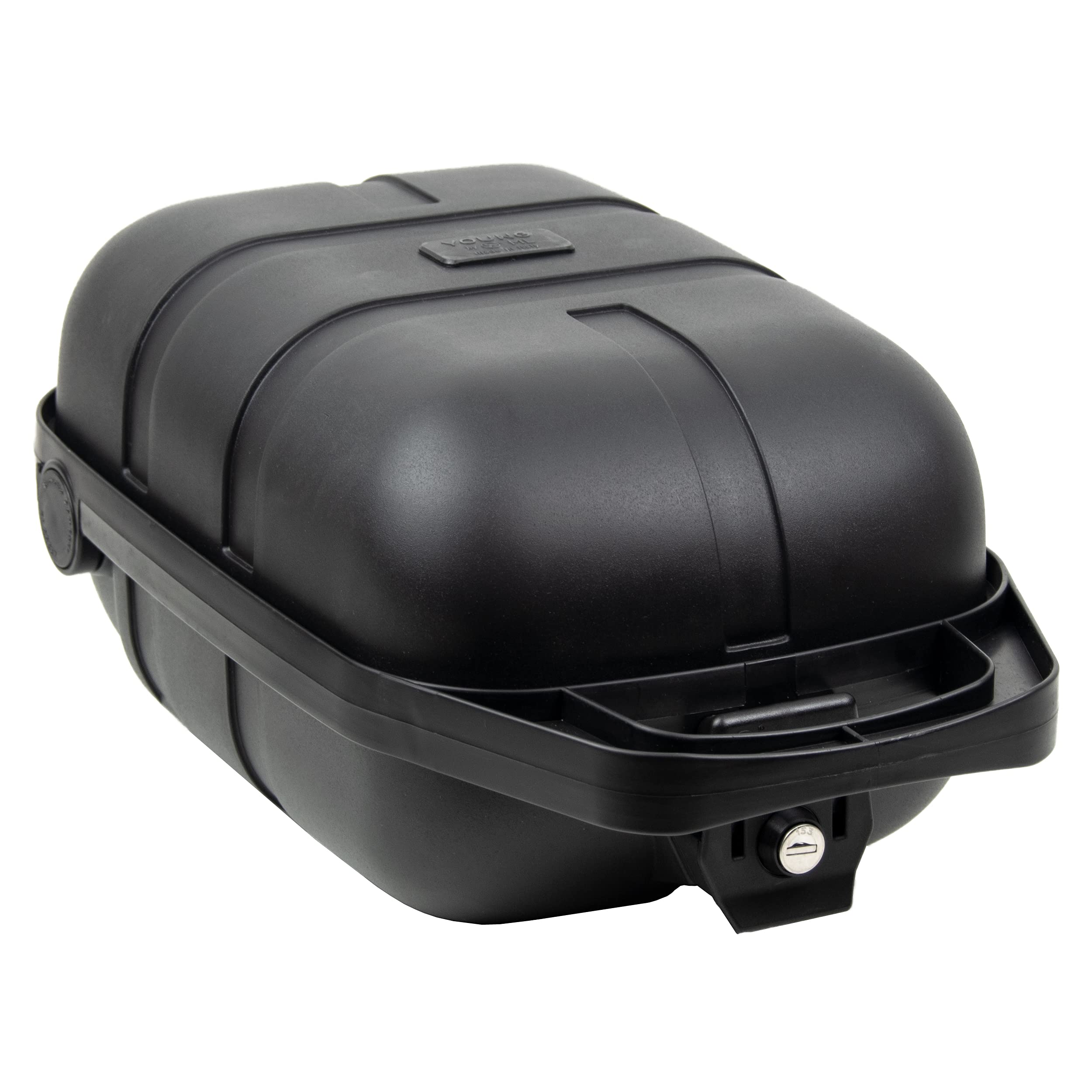 Pletscher Easyfix Hardshell Case Pannier Rack Box, Black, 12 Litre