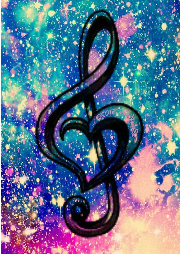 DIY 5D Diamond Painting Kits for Adults Full Drill Embroidery Paintings Rhinestone Pasted DIY Painting Cross Stitch Arts Crafts for Home Wall Decor-Wonderful Music 11.81 x 15.75inch