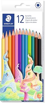 Staedtler 175 C12 Wood-Free Coloured Pencils 24 Pack 12 Colours view 2