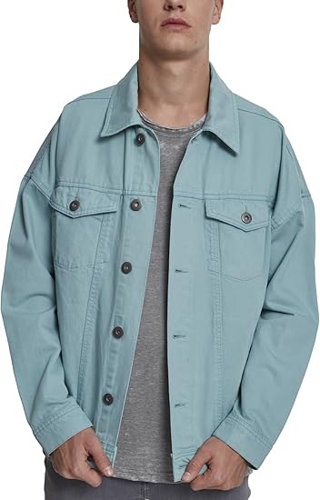 Urban Classics Herren Jeansjacke Oversize Garment Dye Jacket