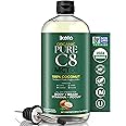 Keppi Keto Organic MCT Oil - Flavorless C8, Non-GMO, Certified Gluten-Free, Palm Oil Free, Vegan, Kosher, Halal, 32 oz Coconut Oil