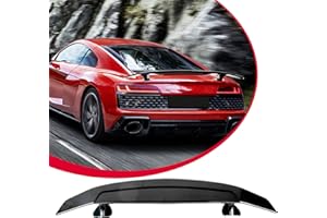 Acmex 46Inch Universal Rear Spoiler, JDM Style ABS Racing Spoiler Wing Lightweight, Gloss Black Rear Trunk Spoiler Wing Lid Tail Deck Weatherproof Spoiler with Accessories Kit (Gloss Black)…