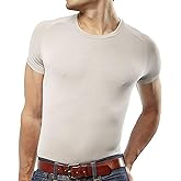 Mr. Davis Men's Bamboo Viscose Tailored Cut Crew Neck Undershirt