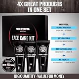 Viking Revolution Mens Skincare Kit Moisturiser Wash Scrub Eye Cream 148ml view 4
