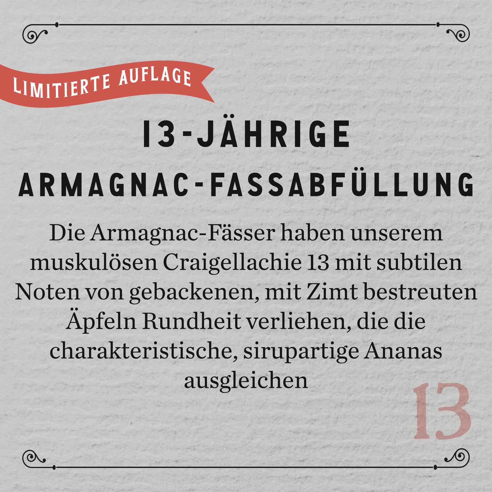 CRAIGELLACHIE 13 Year Old Speyside Single Malt Scotch Whisky, 46% vol, 700 ml, in Geschenkverpackung, Armagnac Cask Finish, gereift in Bas-Armagnac-Fässern, 70 cl 2