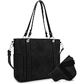 JESSIE & JAMES | Austin Whipstitching Concealed Carry Tote Bag with Lock and Key, Top Handle CCW Purse | Whipstitching, Concealed Carry, with Lock and Key, Top Handle, CCW