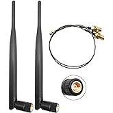 915MHz LoRa Antenna Indoor 3dBi Gain Omni SMA Male + IPEX Cable 2 Pcs
