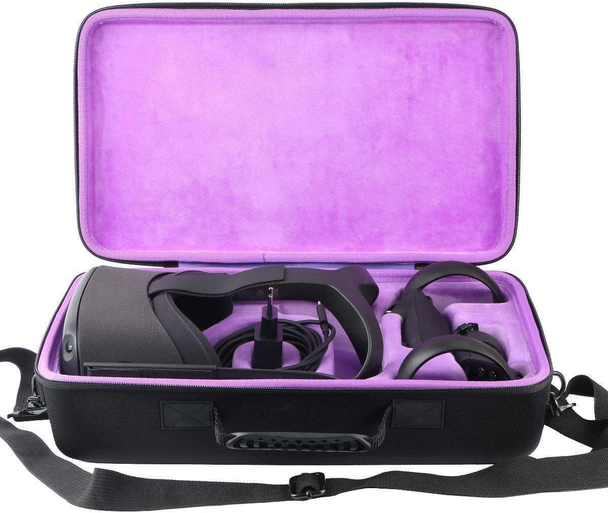 Khanka Case for Meta Quest 3S/Quest 2/Quest/Pico 4 All-in-One Headset,Hard Travel Carrying Storage Bag with Carry Handle and Shoulder Strap,Case Only