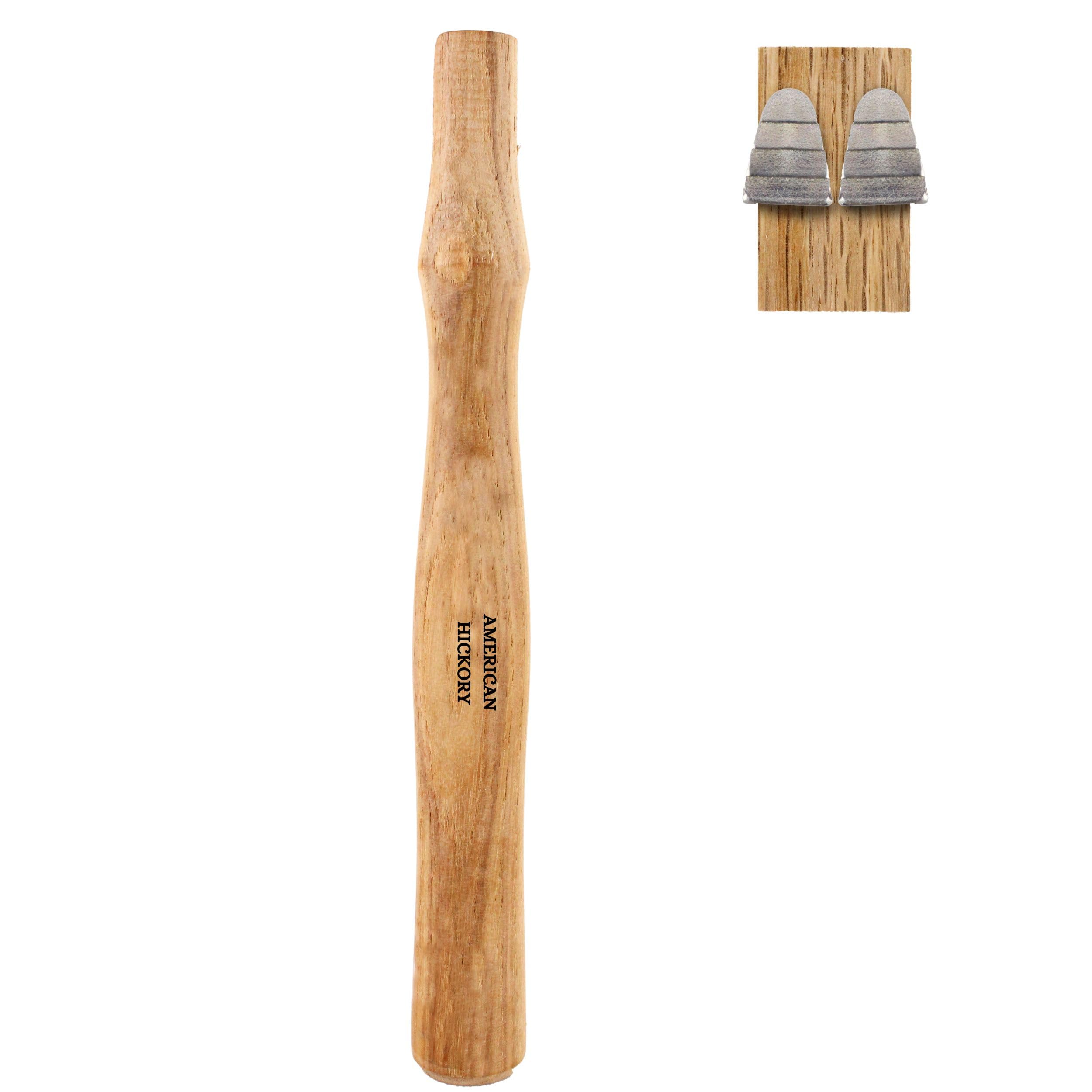 Photo 1 of 1 pack Wood Sledge hammer handle replacement for 2, 3 and 4 lb Complete Set with Wooden and Steel Wedges - Wood replacement ball pien hammer handle - Wood tool handle - Wooden handle hammers in bulk
