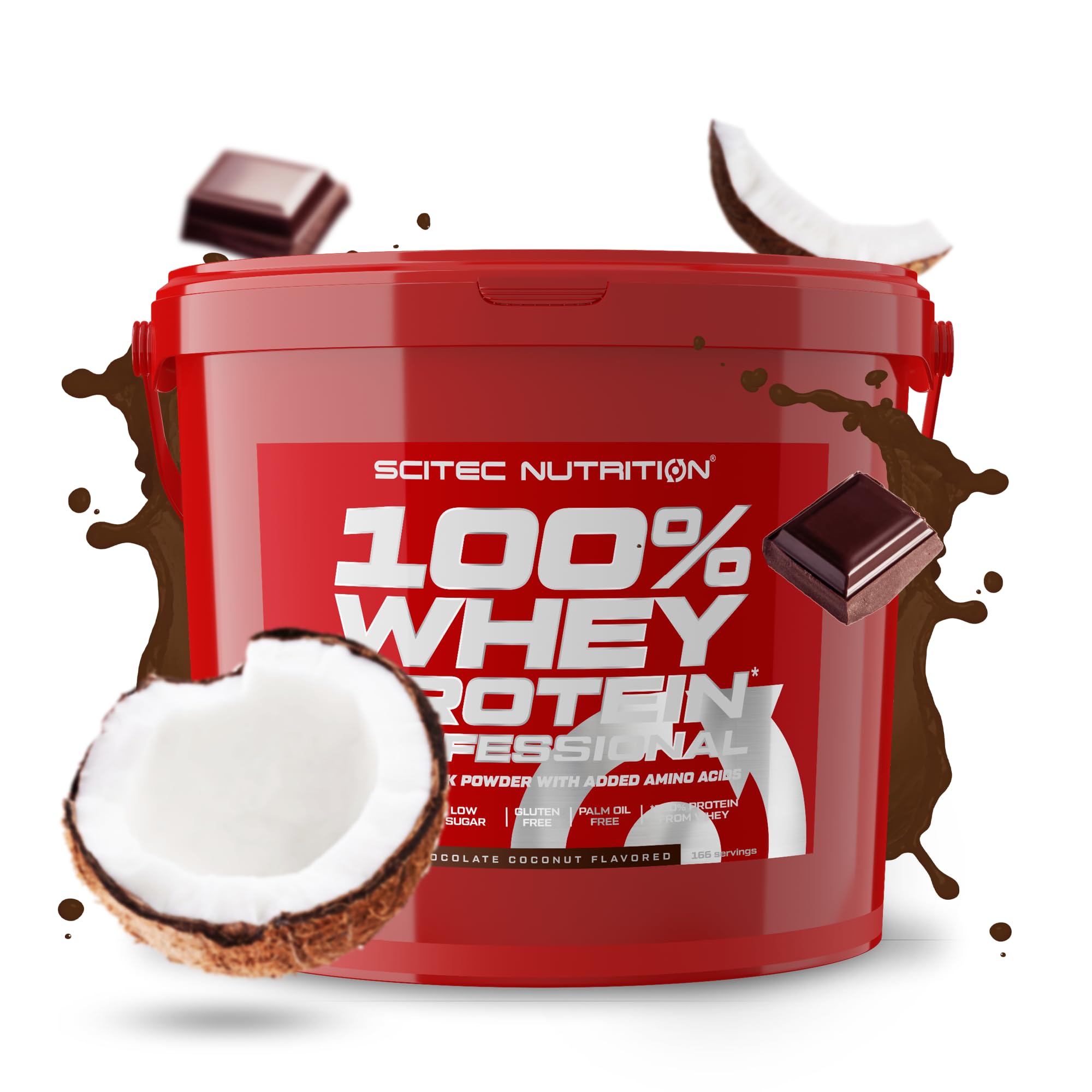 Scitec Nutrition 100% Whey Protein Professional โ Enhanced with Extra Amino Acids & Digestive Enzymes โ Gluten-Free โ Palm Oil Free, 5 kg, Chocolate-Coconut โ image 1
