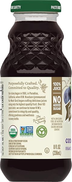 R.W. KNUDSEN ORGANIC JUST CONCORD GRAPE JUICE, 8 FL OZ (12 PACK)