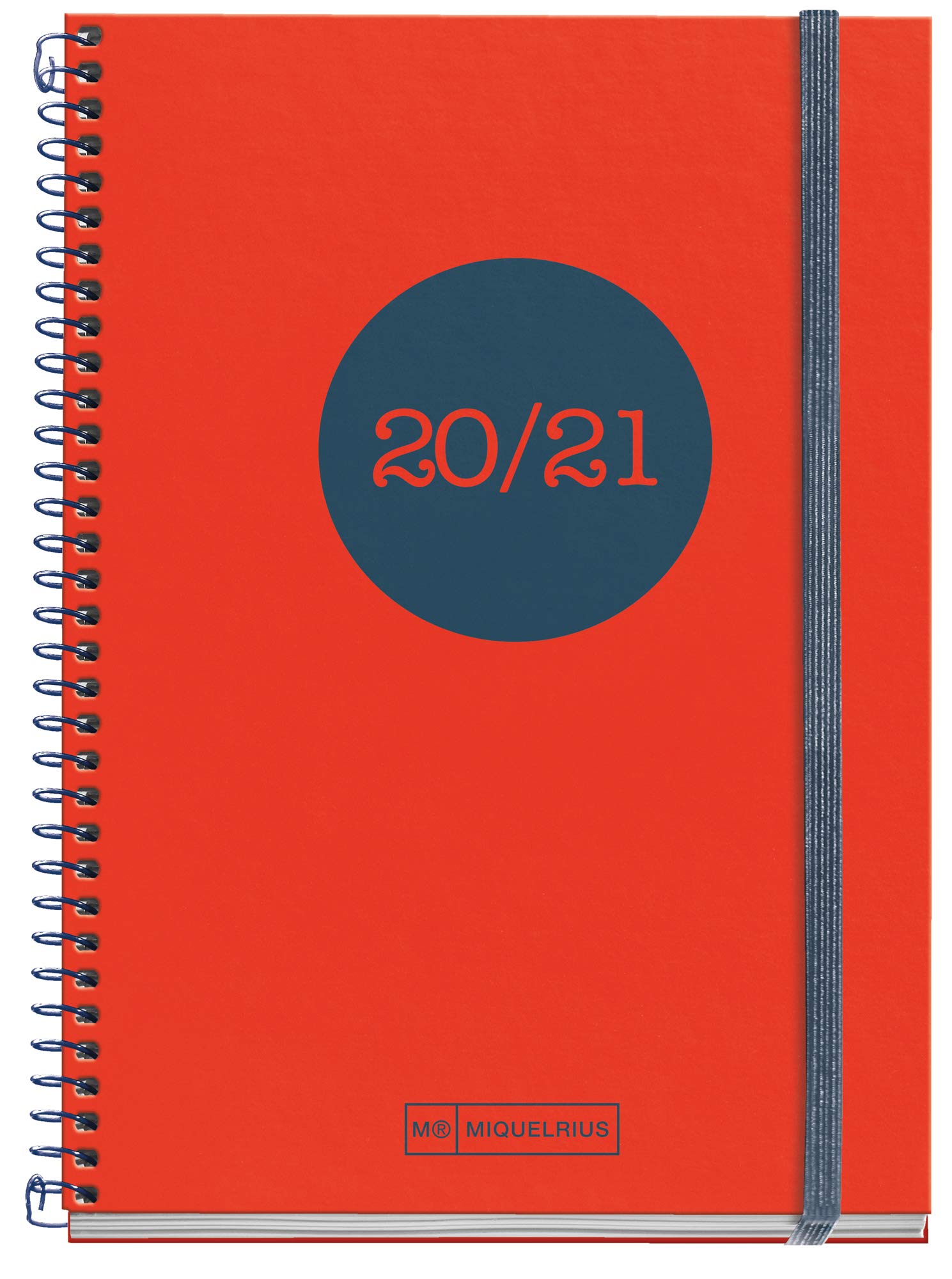 School Diary Polypropylene Plus Spiral 155x213 mm Day Page 2020 Classic Mole Miquelrius Red Castilian