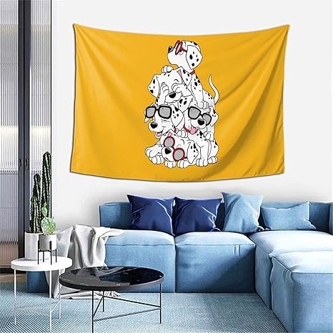 Amazon Co Jp 売れ行きがよい 101匹わんちゃん 1 北欧ins風背景布 タペストリー 配置 おしゃれ飾り 壁紙 デコレーション リビング ベッドルーム 壁掛け 改造する インテリア サイズ 152x102cm ホーム キッチン