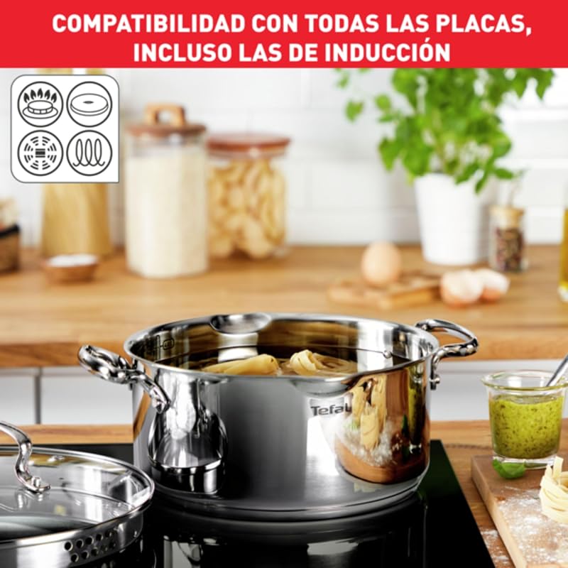 Duetto Plus - Juego de 4 Piezas + 3 Accesorios, Acero inoxidable