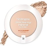 Neutrogena SkinClearing Mineral Acne-Concealing Pressed Powder Compact, Shine-Free & Oil-Absorbing Makeup with Salicylic Acid to Cover, Treat & Prevent Acne Breakouts, Buff 30, .38 oz (Pack of 2)