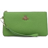 imeetu Women's Wristlet Clutch Purse Leather Cell Phone Wallet Handbag with Wrist Strap