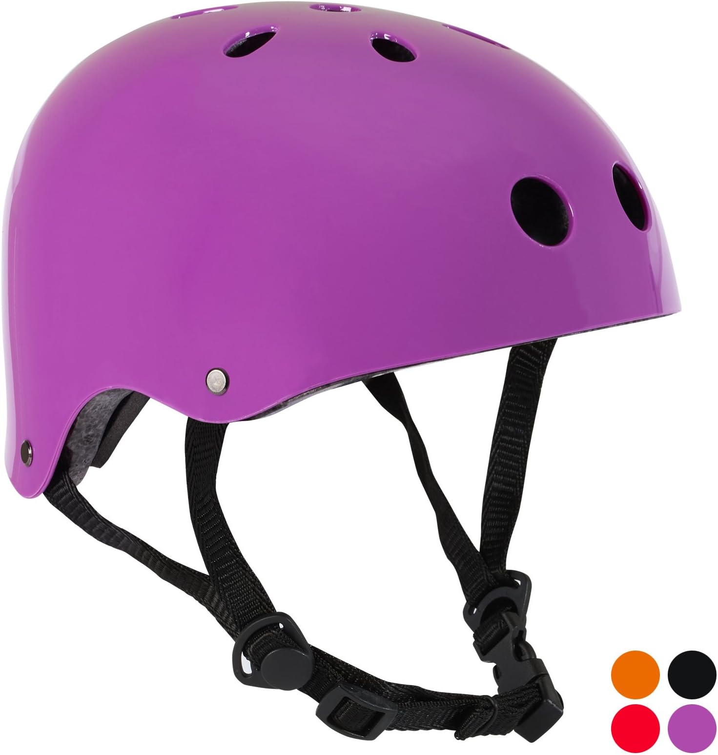 PedalPro BMX Bike/Skateboard/Scooter Helmet With Adjustable Strap - Choice of Colour