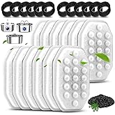 12 Pack Cat Water Fountain Filters with 12 Pack Pre-Filter Sponges Set for 3.2L/108oz Pet Cat Water Fountain, Pet Fountain Filter Replacement