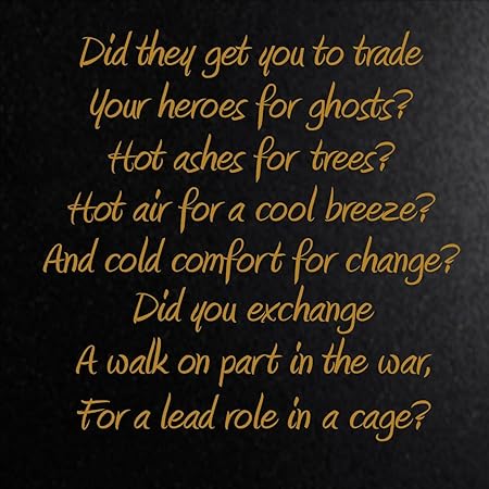 Vinyl Say Did They Get You To Trade Your Heroes For Ghosts Gloss