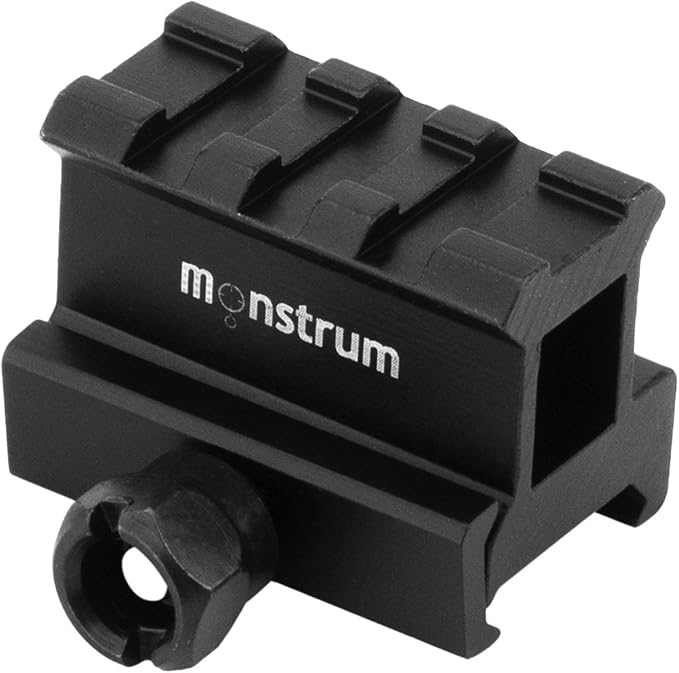 Monstrum Tactical High Profile Picatinny Riser Mount (1" H x 1.5" L