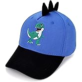 Cute Embroidered T-Rex Dinosaur Trucker Hat Kids Baseball Cap Adjustable Snapback Hat for Boys Girls Age 2-8