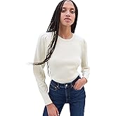 Gap Womens Puffed Sleeve Crewneck Sweater