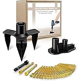 Squeaky Floor Repair Kit with 50 Screws and 5 Tools, Floor Fix Screws Kit for Most Wood Floors, Eliminate Squeaky Noise Under Carpeted Floors, Hardwood, Vinyl, and Linoleum Floors, Squeak No More Set