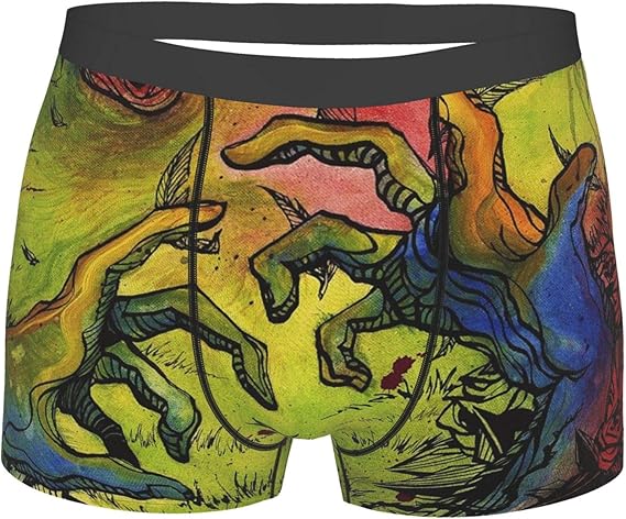 Amazon 巨人 手 戦闘 ボクサー パンツ ボクサーブリーフ メンズ トランクス 下着 インナー 小物 ファッション 服 吸汗速乾 通気性 男性用 男の子用 ストレッチ 無地 抗菌防臭加工 前閉じプリント かわいい オシャレ 人気 ボクサー 通販