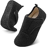 BARERUN Slippers for Women Men Wide House Diabetic Shoes for Women Men Warm Arthritis Edema Swollen Neuropathy Socks Slip on Adjustable Fuzzy Comfy Soft Womens Mens Bedroom Sliipers
