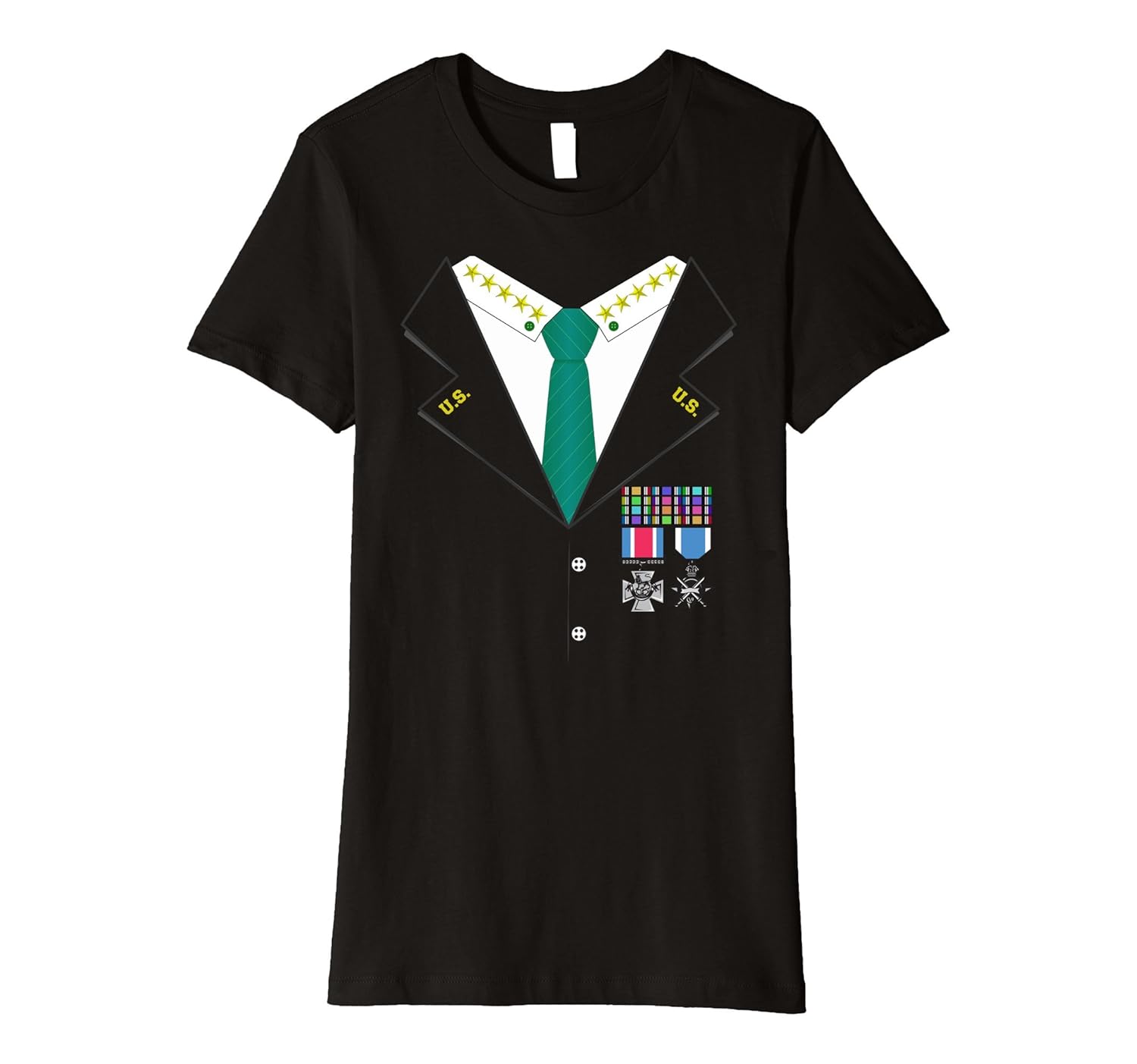 Military 5 Star General Halloween Costume Premium T-shirt