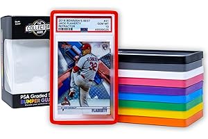 THE COLLECTOR'S HUBS 10 x Bumper Guards for PSA Graded Cards – Multicolor | PSA Slab Guard | Easy Fit for Better Shock Absorption | PSA Slab Bumper Guards | PSA Slab Protectors Multicolor Pack of 10