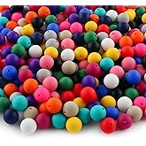 Sunrony 150pcs Silicone Beads for Keychain Making Bracelet Decoration and 15mm Silicone Beads for Pens (Multicolor)