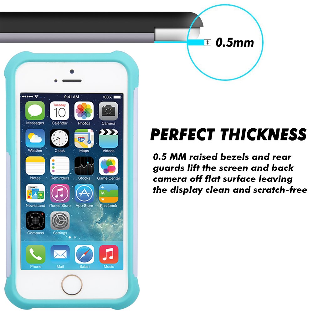 iPhone 5s Case, iPhone SE Case, UrSpeedtekLive [Shock Absorption] Dual Layer Hybrid Defender Protection Rhinestone Crystal Bling Cover Case for iPhone SE/5/5S - Mandala