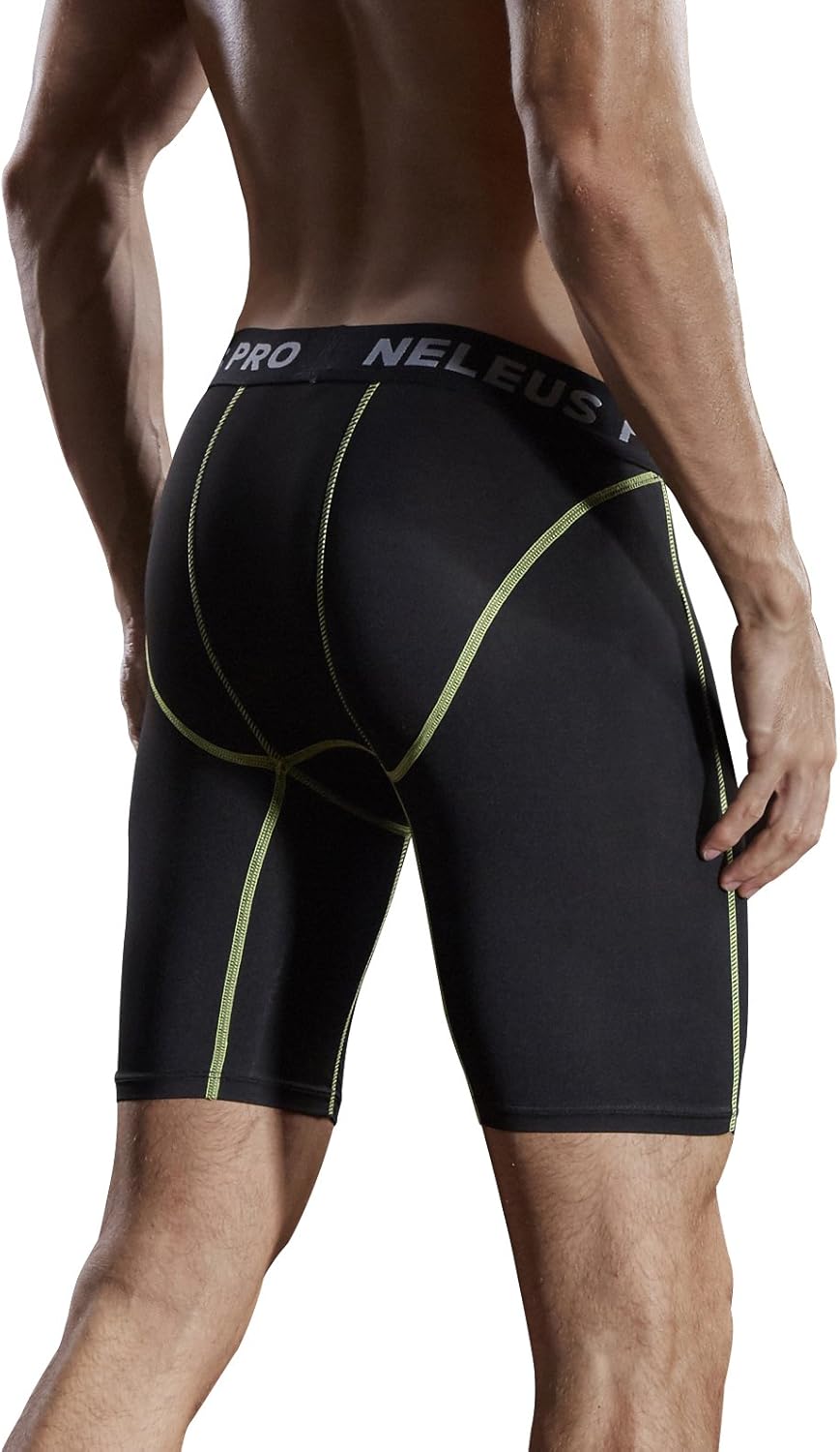 Neleus Men's 3 Pack Compression Short: Clothing