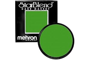 Mehron Makeup StarBlend Cake Makeup | Wet/Dry Pressed Powder | Powder Foundation | Green Face Paint & Body Paint 2 oz (56g)