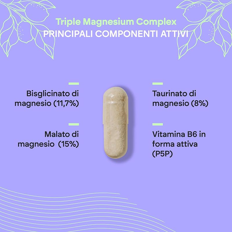 Triple Magnesio Completo - Bisglicinato Malato Taurato B6 — foto 4 di 6