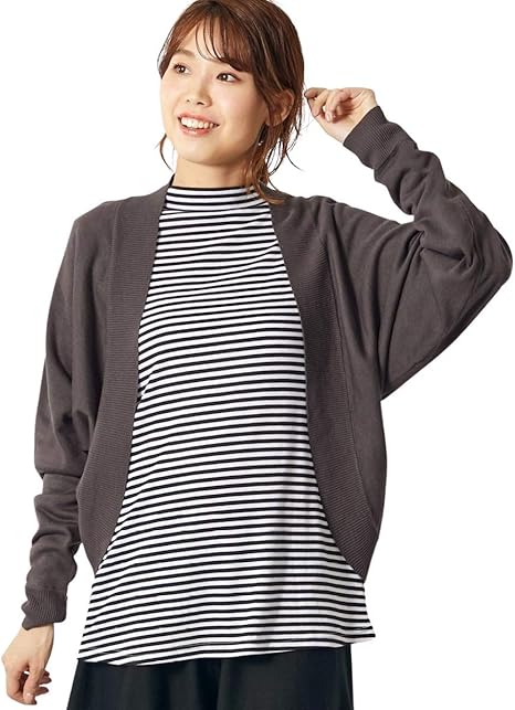 Amazon Nissen ニッセン カーディガン ボレロ 長袖 ドルマンスリーブニットボレロカーディガン オトナスマイル チャコールグレー 3lc 大きいサイズ レディース カーディガン ボレロ 通販